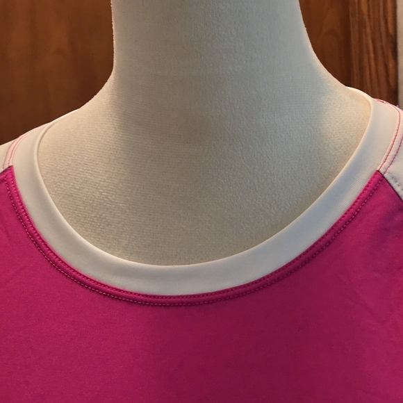 Columbia PFG Omni-Shade Women's M Pink and White Raglan Sleeve Sportswear Top - Picture 5 of 12